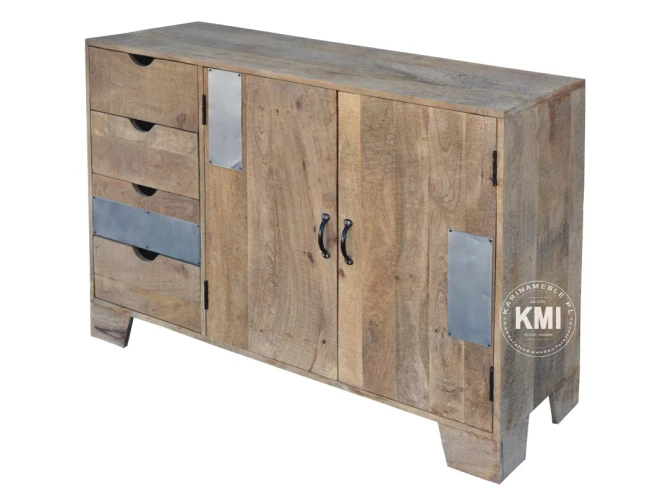 meble drewniane | komoda 130 cm Raw Wood EAC41