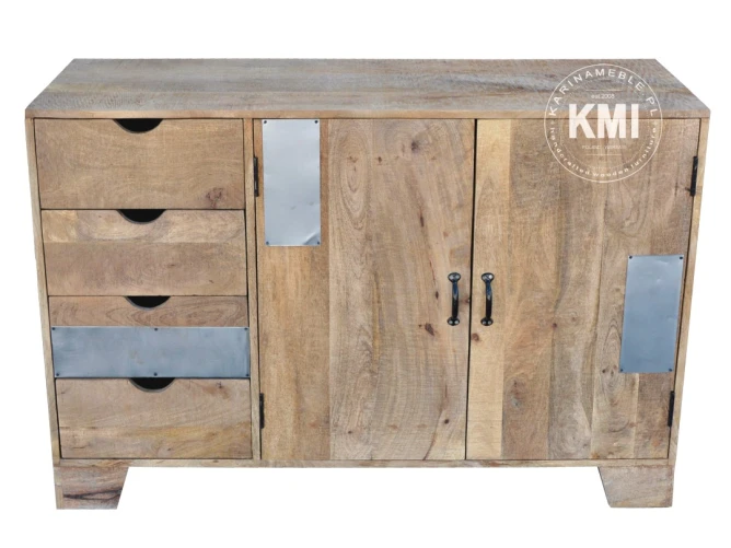 meble w stylu loft industrial | komoda 130 cm Raw Wood EAC41
