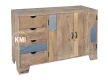 meble z drewna mango | komoda 130 cm Raw Wood EAC41