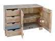 meble z litego drewna | komoda 130 cm Raw Wood EAC41