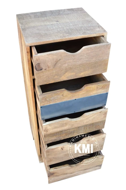 meble młodzieżowe | komoda z szufladami Raw Wood