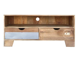 meble do salonu w stylu loft | szafka rtv Raw Wood EAC46