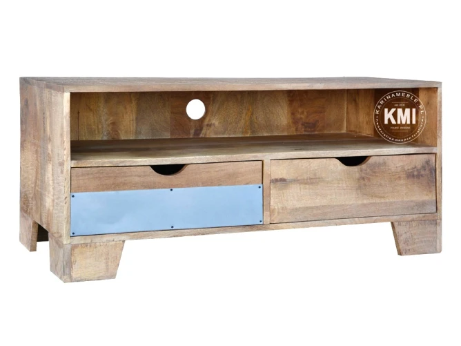 meble z Indii | szafka rtv Raw Wood EAC46