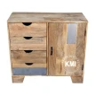 meble rustykalne | mała komoda Raw Wood EAC43