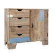 meble w stylu loft industrial | mała komoda Raw Wood EAC43