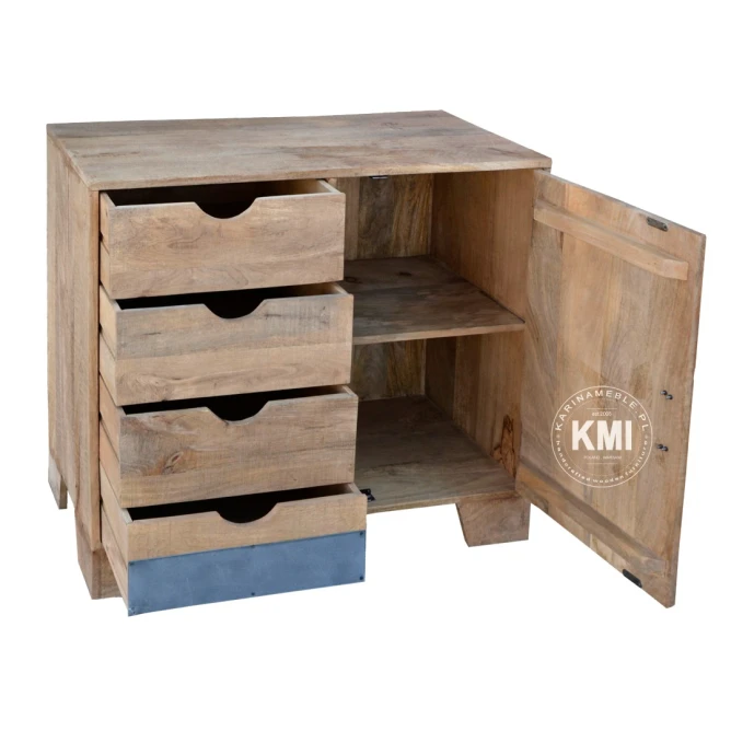meble z drewna mango | mała komoda Raw Wood EAC43