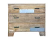 meble industrialne | komoda z trzema szufladami Raw Wood EAC42