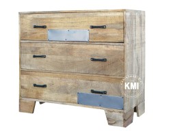 komoda z trzema szufladami Raw Wood EAC42