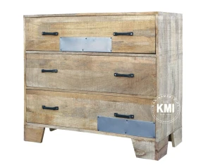 komoda z trzema szufladami Raw Wood EAC42