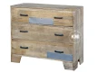 meble z drewna mango | komoda z trzema szufladami Raw Wood EAC42
