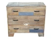 meble z Indiii | komoda z trzema szufladami Raw Wood EAC42