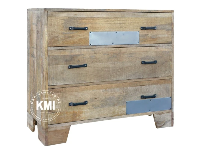 meble designerskie | komoda z trzema szufladami Raw Wood EAC42