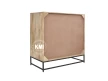 tył komody loftowej easy 88 cm pełne plecy z płyty mdf czarna stalowa podstawa