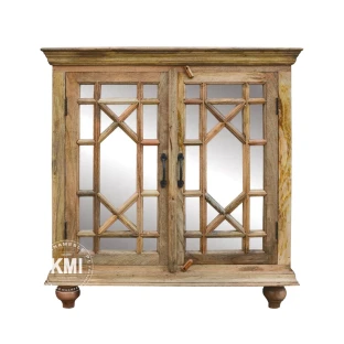 Komoda z Lustrem i Geometrycznym Wzorem 97 cm | Meble Indyjskie