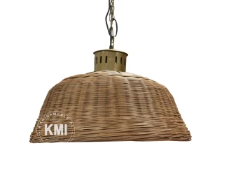 Duża lampa rattanowa boho – naturalne oświetlenie rattanowe