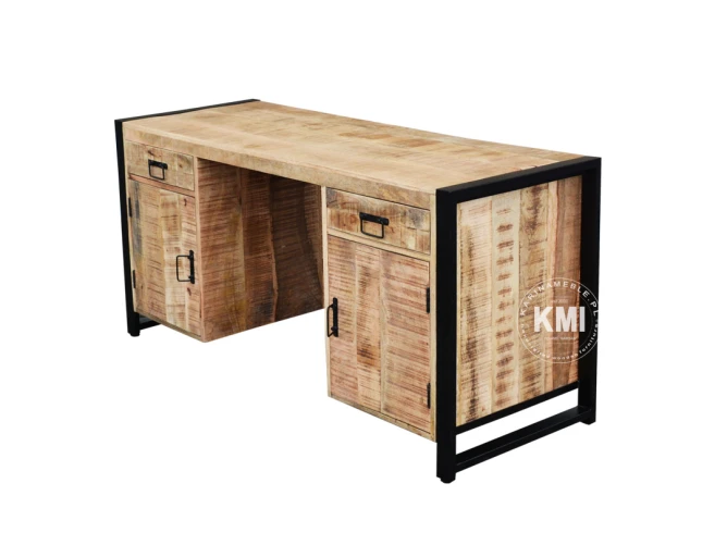 Duże biurko loftowe JUST FOR ME – industrialny design i funkcjonalność