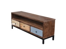Industrialna szafka rtv Enjoy – drewno i metal loft