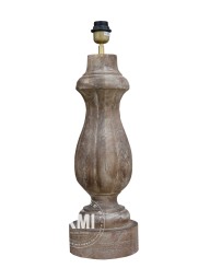 Lampa Drewniana Postarzana – Baza Stylowej Lampy Stołowej