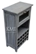 meble bielone | szafka na wino, barek Gray LD-780