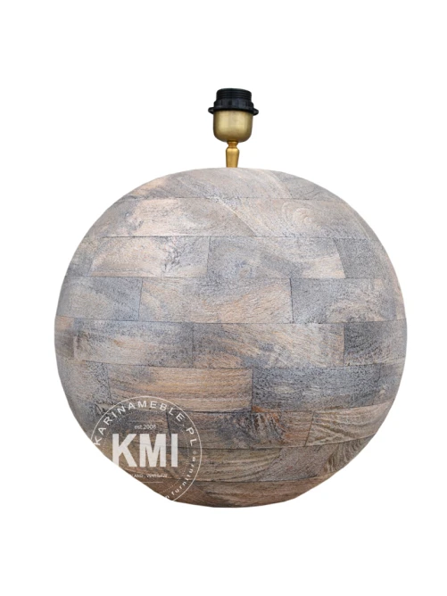 drewniana lampa rustykalna
