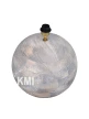 lampa stołowa kula drewniana