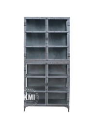 Loftowa Przeszklona Witryna Metalowa 90 cm | Meble Industrialne