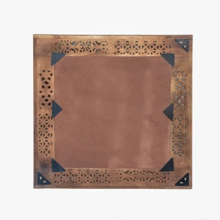 lustro indyjskie Shanti 90x90 | meble orientalne z litego dewna