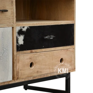 komoda w stylu loftowym Westport lite drewno mango