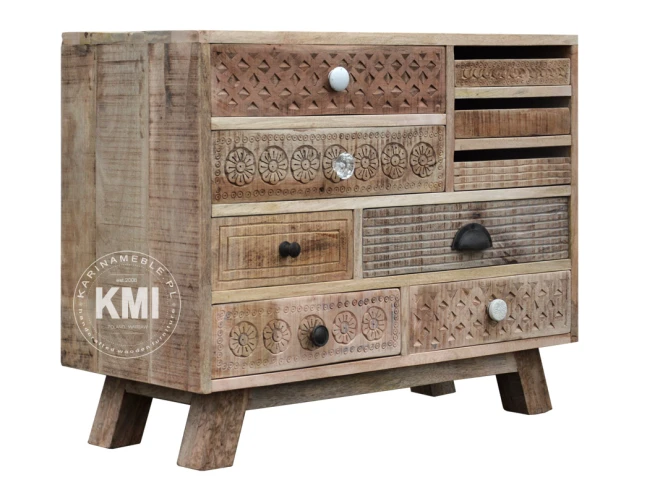 meble designerskie mała komoda, szafka Sahara