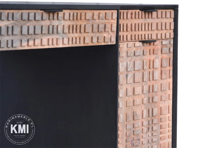 meble industrialne drewniane biurko CHECKERS150 cm