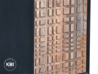 meble kolonialne drewniane biurko CHECKERS150 cm