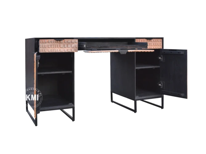 meble do gabinetu drewniane biurko CHECKERS150 cm