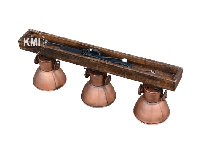 potrójna lampa loftowa