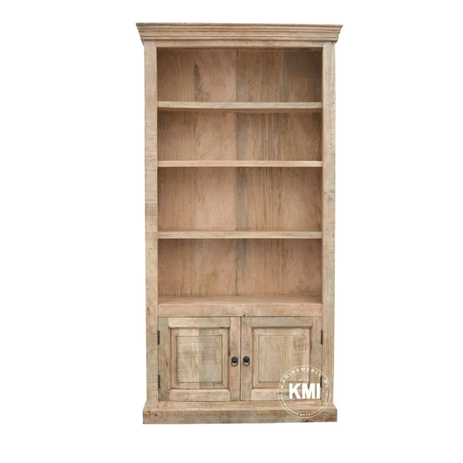 meble loftowe drewniana biblioteczka regał MILFORD styl hampton