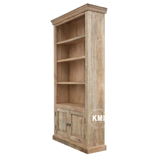 meble z drewna mango drewniana biblioteczka regał MILFORD styl hampton