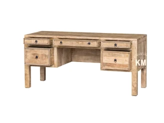 meble prowansalskie drewniane biurko Mango Desk RETI