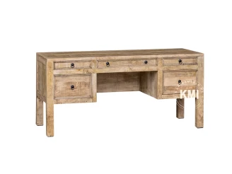 meble rustykalne  drewniane biurko Mango Desk RETI