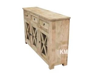 meble indyjskie postarzana komoda Cross 150 cm