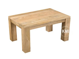 Meble drewniane : Indyjski stolik postykątny z litego drewna mango 90x60 cm.