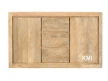 Nowoczesna komoda mango 150 cm z szufladami - solidne meble drewniane do salonu