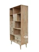 drewniana biblioteczka w stylu boho meble indyjskie do salonu