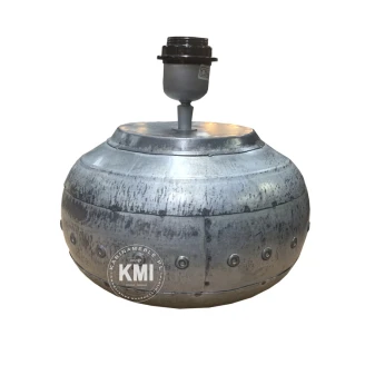 mała lampa metalowa na szafkę nocną postarzana baza bez abażura