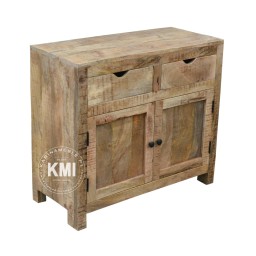Rustykalna Komoda z Postarzanego Mango 90 cm | Meble Indyjskie