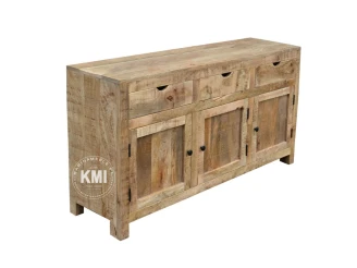 duza komoda rustykalna mango 150 cm meble indyjskie widok z boku