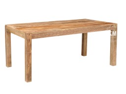 Stół Drewniany Sahara Rzeźbiony 180 cm | Meble Loftowe z Mango