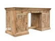 solidne biurko drewniane widok z boku meble orientalne do biura