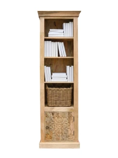 Orientalna biblioteczka Mandala drewniana 60 cm | meble indyjskie