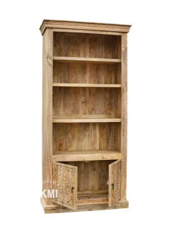 indyjskie meble do gabinetu biblioteczka mandala