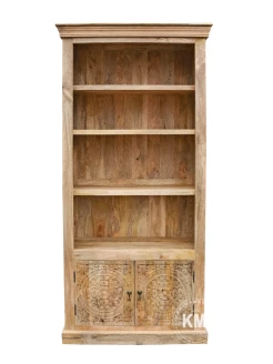meble indyjskie do gabinetu biblioteczka mandala