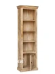 otwarta szafka w biblioteczce drewnianej lite drewno woskowane